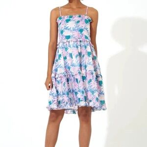 Oliphant Smocked Back Mini Dress